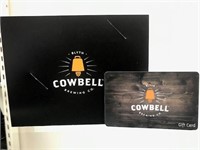 $100 Gift Card - Cowbell Brewing Co.