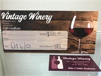 Vintage Winery Gift  - $50 Off A Batch Of Wine