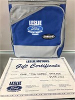Gift Certificate Oil Change Package & Soft Cooler