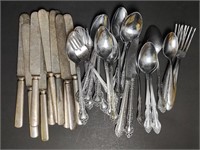 Lot Silverware Knives Forks Spoons