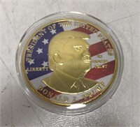 Donald Trump Coin Goldtoned