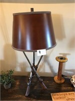 Double Barrell Shotgun Decorator Table Lamp