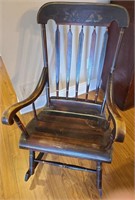 Stenciled Arrowback Rocking Chair