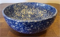 Blue Spongeware Bowl