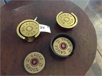 (3) Sets of Shotgun Shell Coasters