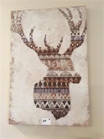 (2) Deer Canvas Paintings (24" x 36")