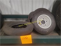 4 Small Trailer Tires