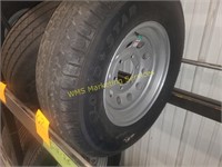 1 New 225/75R15 Tire and Rim