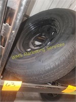 1 New 225/75R15 Tire and Rim