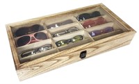 Wooden Eyewear Glass Display Case Tray