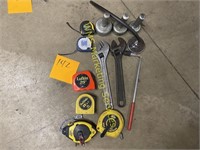 Adjustable Wrenches and Tape Measures
