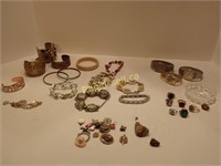Costume Jewellery - Bracelets, Rings, Pendants