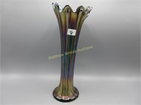 Nwood 11" purple Thin Rib vase