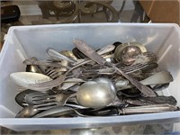 Nickel Silver & Saxony silver spoons & forks