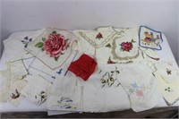 1890s-1960s Napkins, Hand Towels & Table Cloths