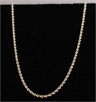 14kt. Yellow Gold Rope Necklace