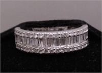1ct. Bright Diamond Baguette Ring 10k White Gold