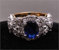 2ct Created Sapphire Dinner Ring