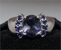 2.48ct. Genuine Iolite Ring