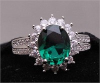 2.24ct. Created Emerald Ring