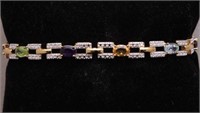 Genuine Multi Stone Bracelet