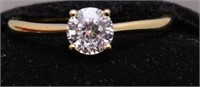 1ct. Created White Sapphire Solitaire Ring