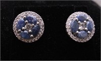 3.96ct. Genuine Sapphire Earrings