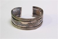 Heavy Sterling Silver Bangle Bracelet