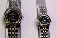 Genuine Luis Cardini Men's & Women's Watch Set
