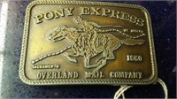 pony express belt buckle