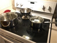 (3) Stainless Cookpans