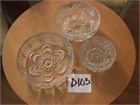 Etched Crystal Bowls