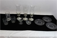 Collection of Etched Crystal Glass