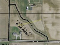 Tract 1: 6 +/- Acres w/Ranch Home & Pole Building