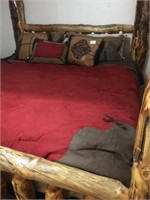 King Comforter Set W/ Leather Accents