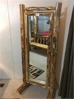 Cedar Log Dressing Mirror (30" W x 75" Tall)