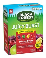 Black Forest Fruit Snacks Juicy Bursts 0.8oz 40ct