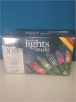 Holiday time 100 mini lights multi-color new in