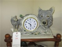 "Crosa" Wolf Clock (Small Chip)