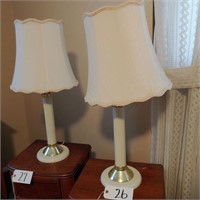 (2) Lamps with decorative shades