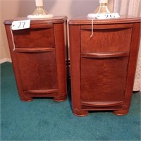 (2) Waterfall Bedside Tables