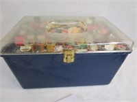 Vintage Sewing Box with Notions