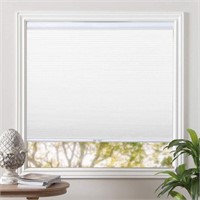 Blackout Shades Cordless Blinds 27x64 White Beige