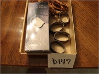 Sterling Silver Napkin Rings & Other Rings