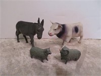 Vintage Plastic & Metal Animals