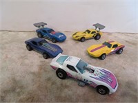 (5) Vintage Hot Wheels Cars 1/64 1970s