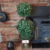 (2) Silk Topiary pots