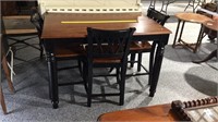 Bar Height Table with Stools