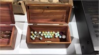 Lane Cedar Box With Marbles