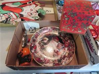 Christmas Plates; Candle; Cookie Cutter & More